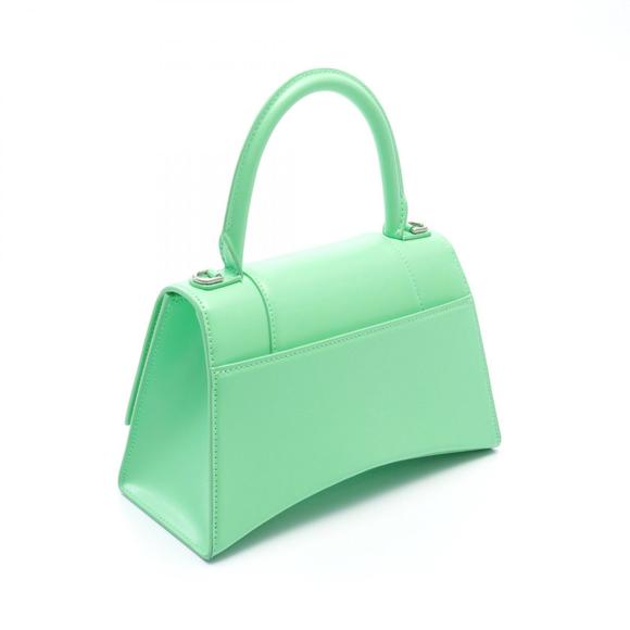 Balenciaga Small Hourglass Green Handbag Leather - Picture 1 of 6